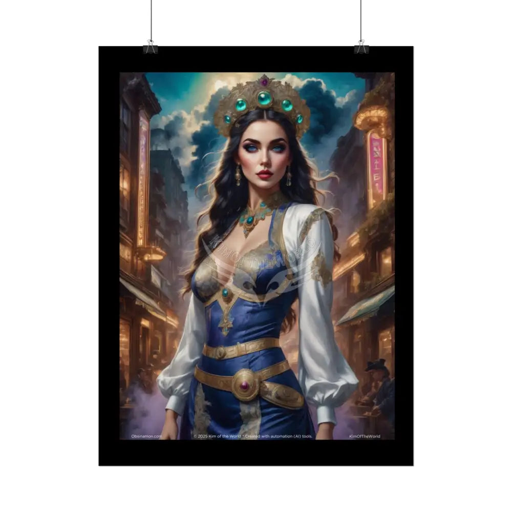 Empowered Women Giantess Art Prints (Bold Female Giant Characters)— Rolled Poster Set Poster
