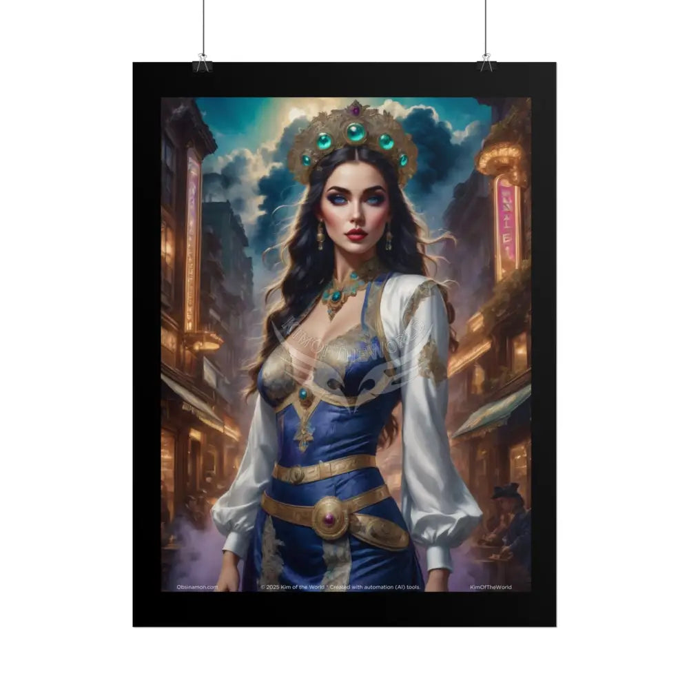 Empowered Women Giantess Art Prints (Bold Female Giant Characters)— Rolled Poster Set Poster