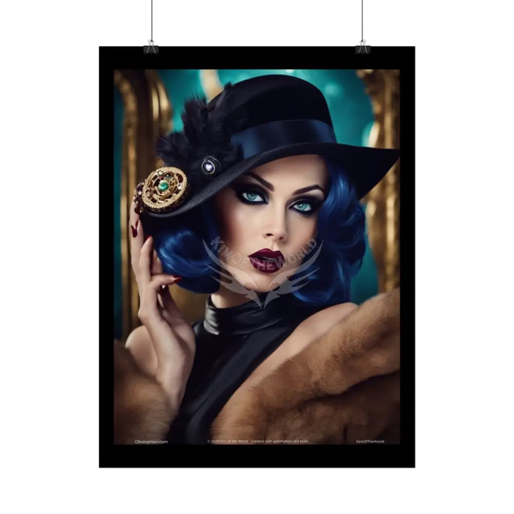 Empowered Women in Beautiful Interior Stairs Art Prints (Bold Female Characters)— Rolled Poster Set Poster