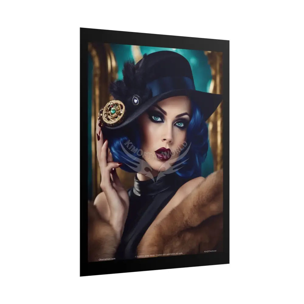 Empowered Women in Beautiful Interior Stairs Art Prints (Bold Female Characters)— Rolled Poster Set Poster