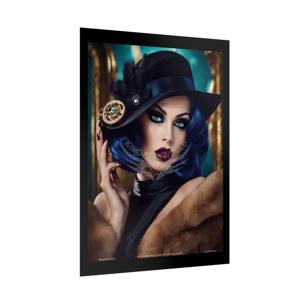 Empowered Women in Beautiful Interior Stairs Art Prints (Bold Female Characters)— Rolled Poster Set Poster