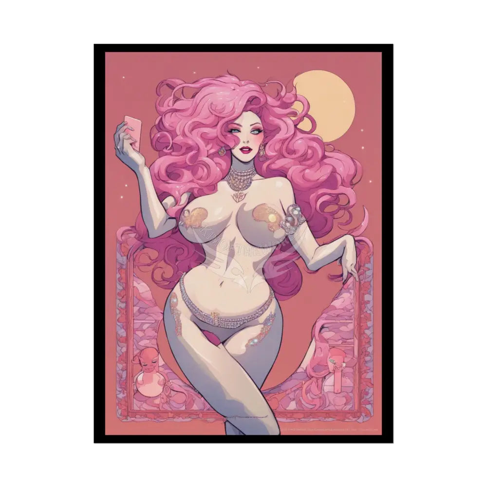 Empowered Women Retro Art Poster — AI Girls Rolled Poster 18″ x 24″ (Vertical) / Semi Glossy Poster