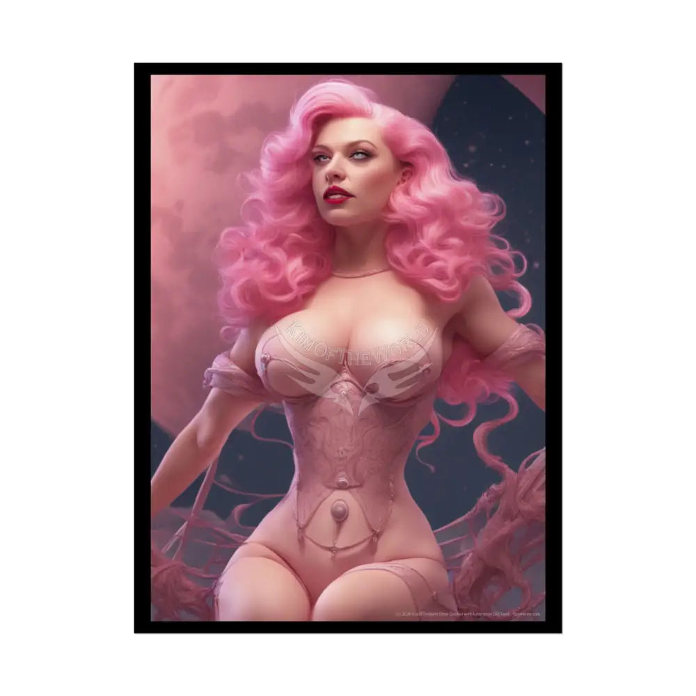 Empowered Women Retro Art Poster — AI Girls Rolled Poster 18″ x 24″ (Vertical) / Semi Glossy Poster