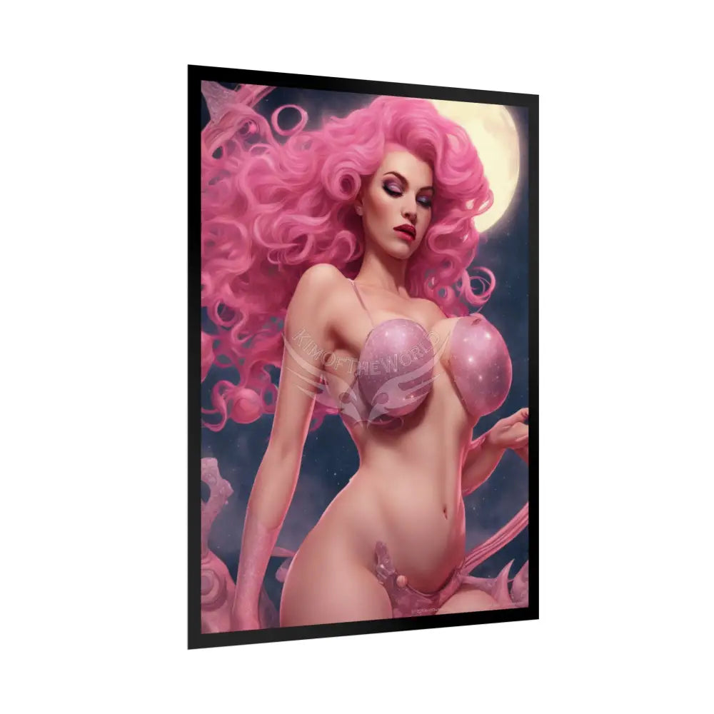 Empowered Women Retro Art Poster — AI Girls Rolled Poster Poster