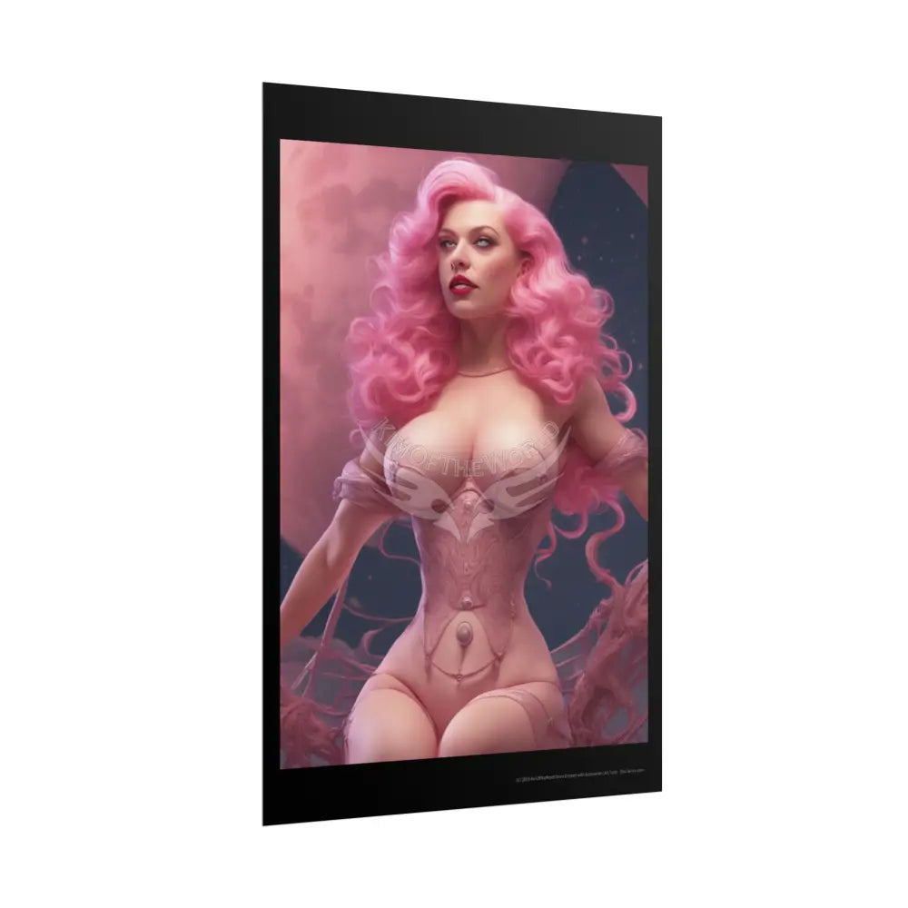Empowered Women Retro Art Poster — AI Girls Rolled Poster Poster