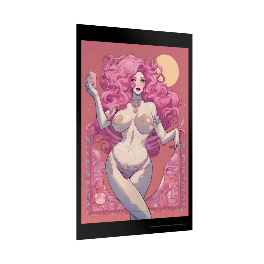 Empowered Women Retro Art Poster — AI Girls Rolled Poster Poster