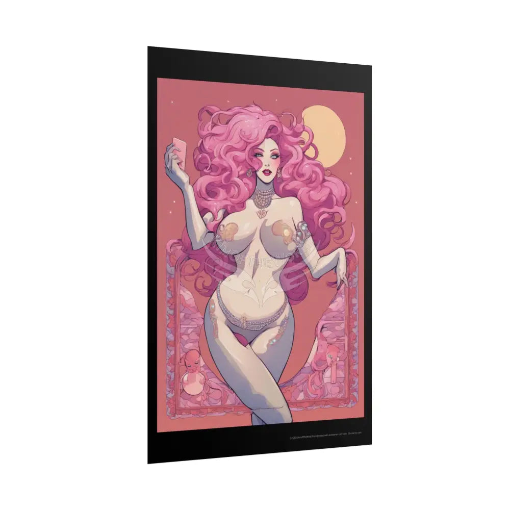 Empowered Women Retro Art Poster — AI Girls Rolled Poster Poster