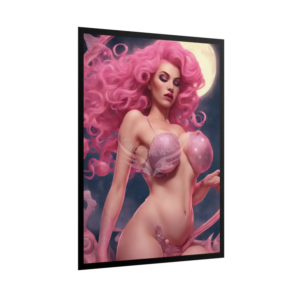 Empowered Women Retro Art Poster — AI Girls Rolled Poster Poster