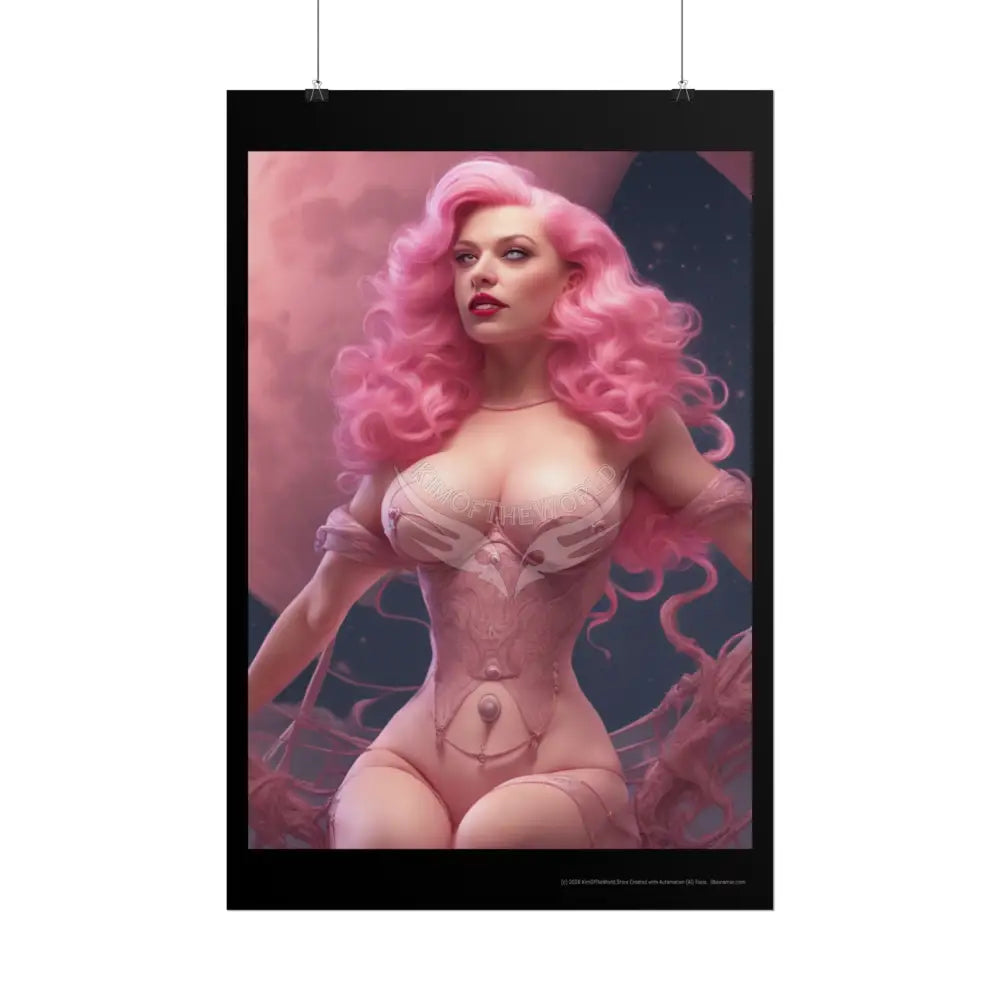 Empowered Women Retro Art Poster — AI Girls Rolled Poster Poster