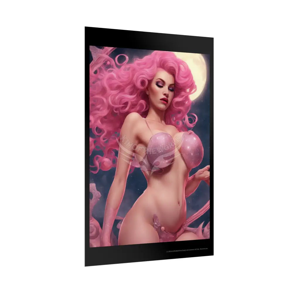 Empowered Women Retro Art Poster — AI Girls Rolled Poster Poster