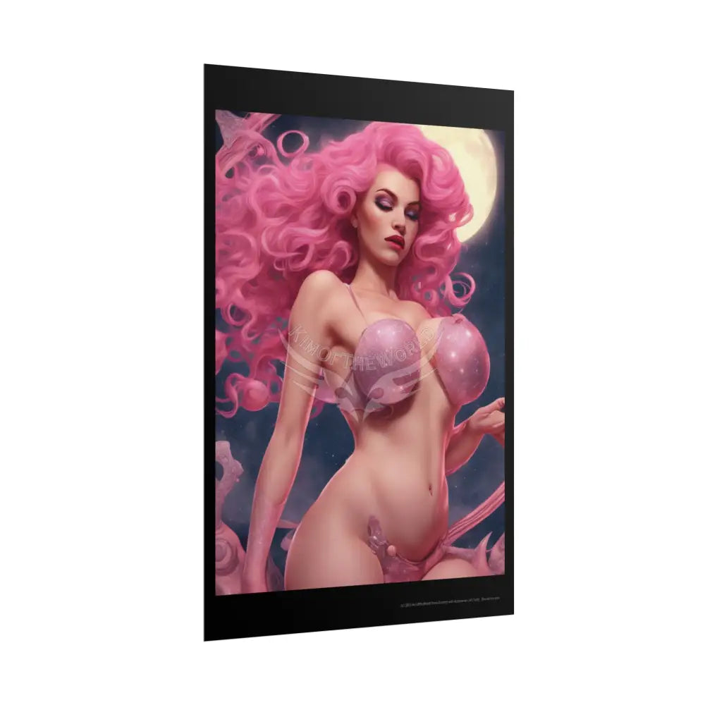 Empowered Women Retro Art Poster — AI Girls Rolled Poster Poster