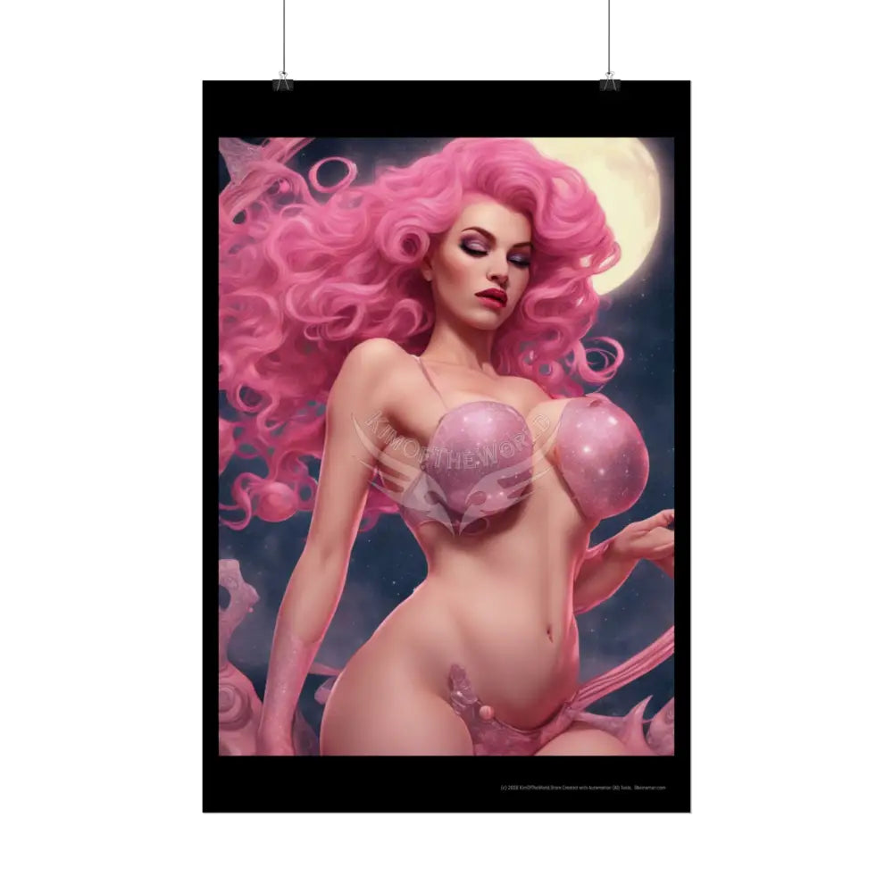 Empowered Women Retro Art Poster — AI Girls Rolled Poster Poster
