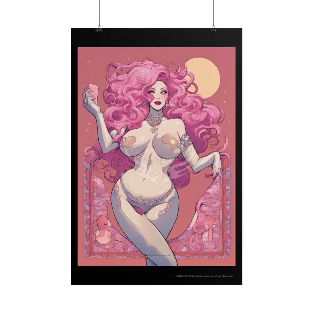 Empowered Women Retro Art Poster — AI Girls Rolled Poster Poster