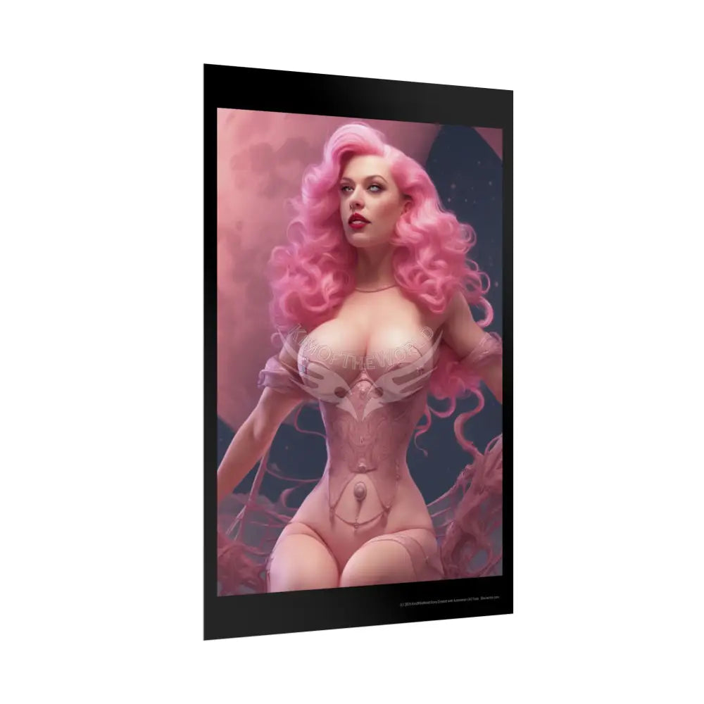Empowered Women Retro Art Poster — AI Girls Rolled Poster Poster