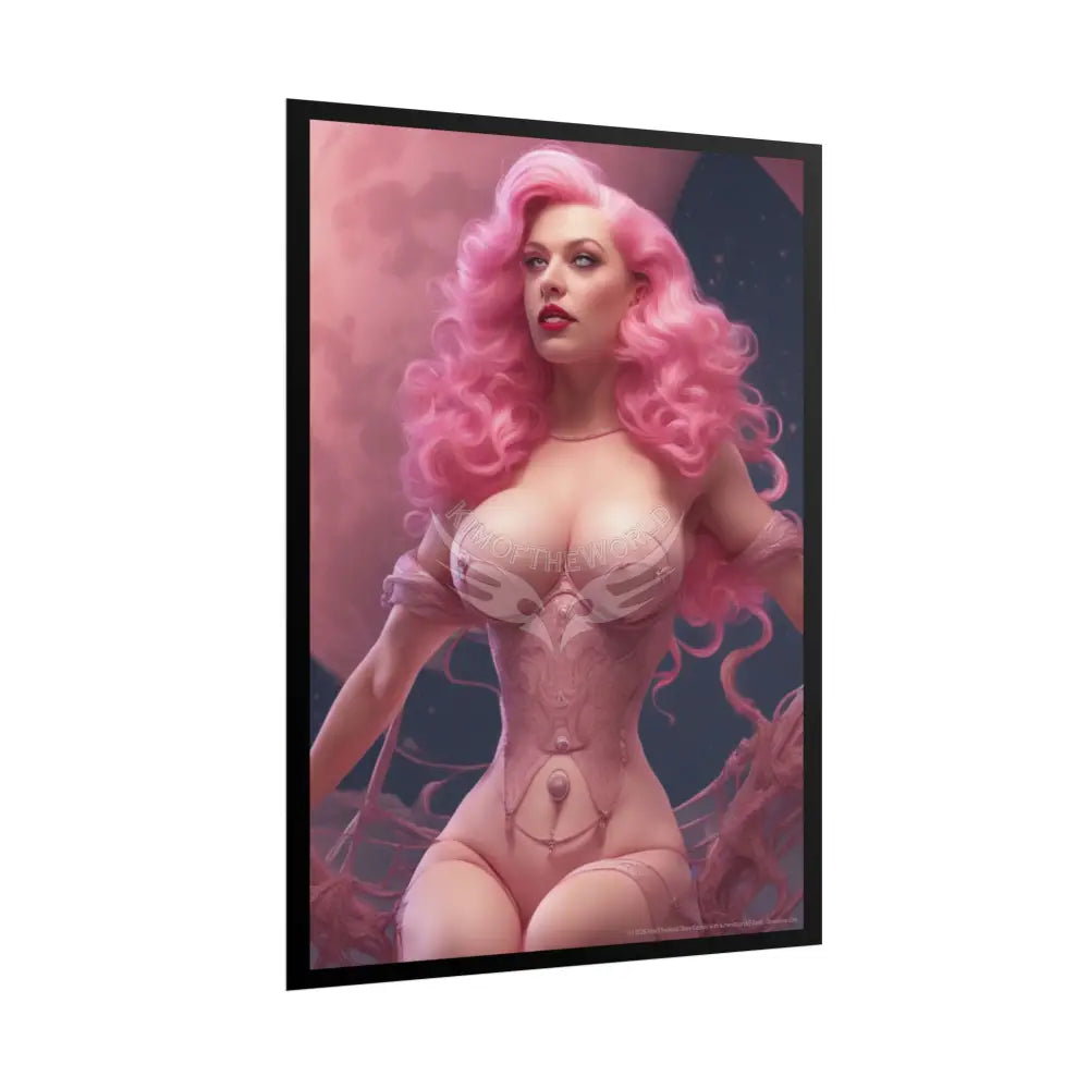 Empowered Women Retro Art Poster — AI Girls Rolled Poster Poster