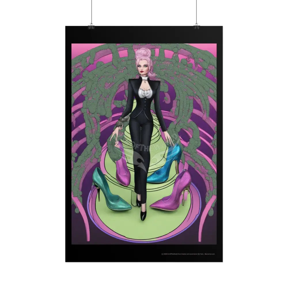 Empowered Women Retro Art Poster — Rolled Poster Poster