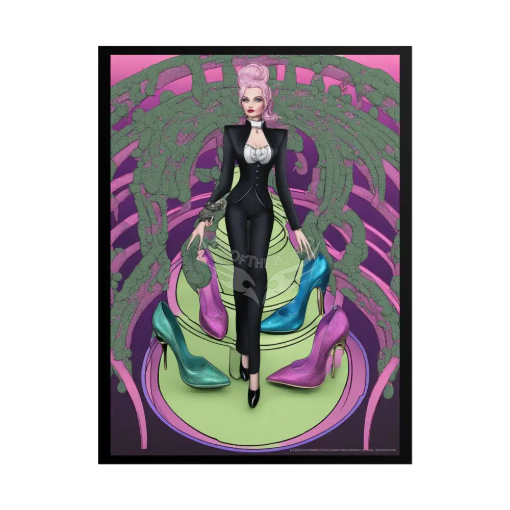 Empowered Women Retro Art Poster — Rolled Poster 18″ x 24″ (Vertical) / Matte Poster