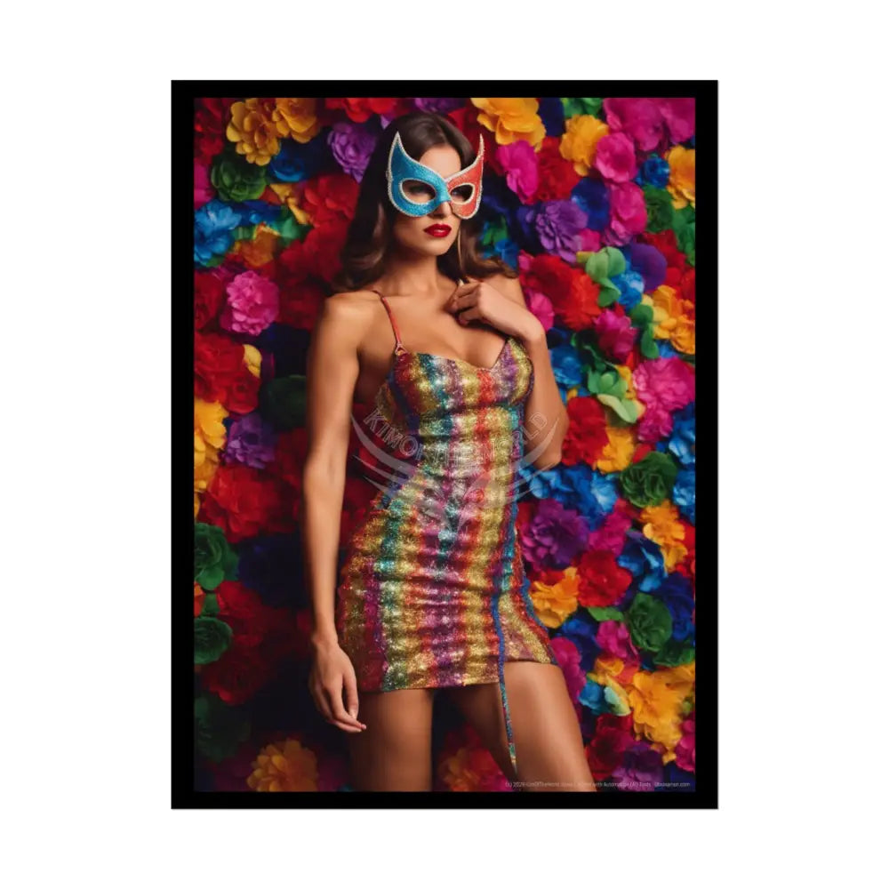 Empowered Women Retro Art Poster — Rolled Poster 18″ x 24″ (Vertical) / Semi Glossy Poster