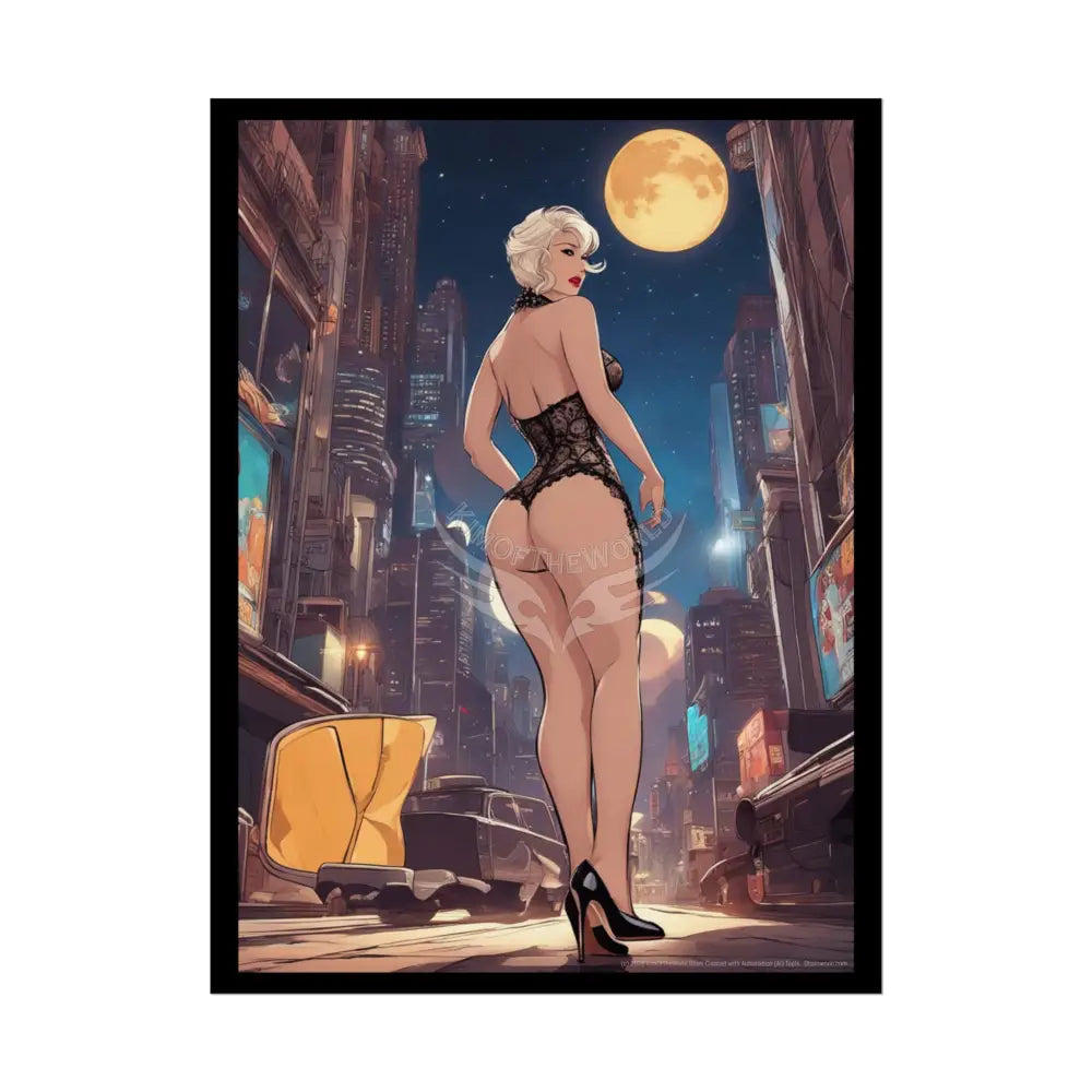 Empowered Women Retro Art Poster — Rolled Poster 18″ x 24″ (Vertical) / Semi Glossy Poster