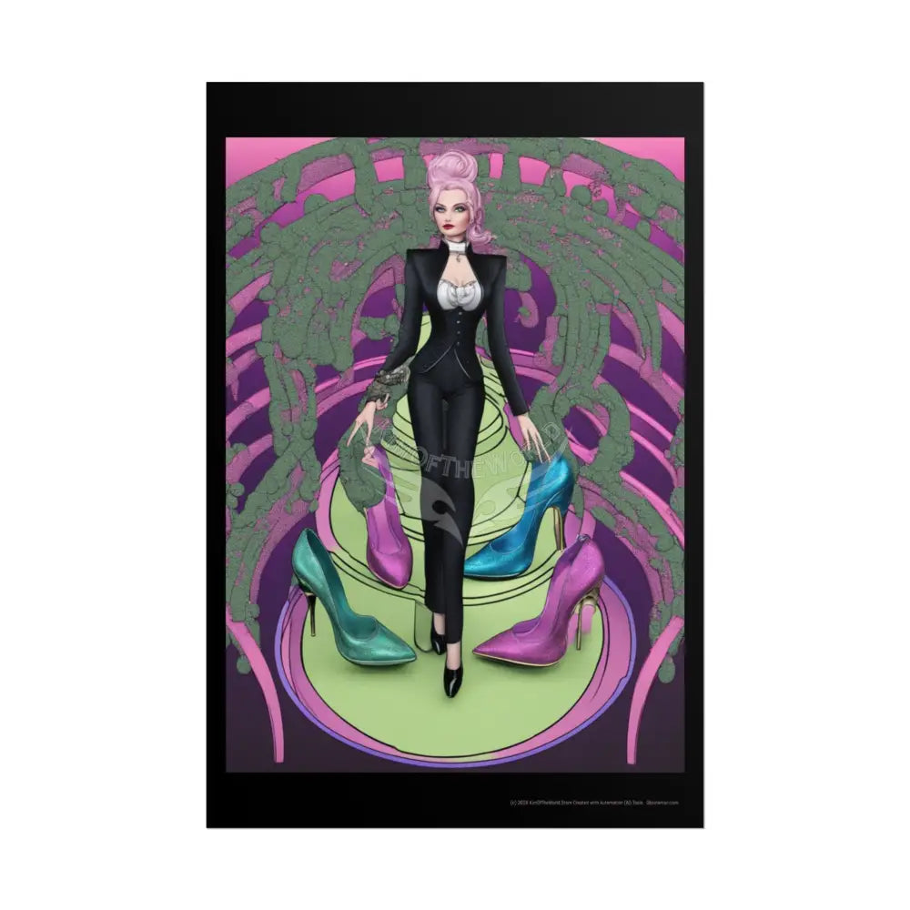 Empowered Women Retro Art Poster — Rolled Poster 20″ x 30″ (Vertical) / Matte Poster