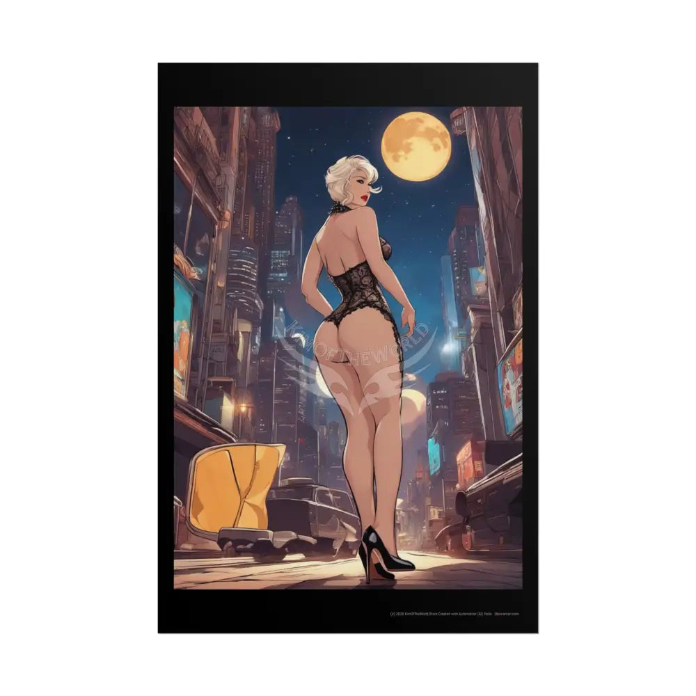Empowered Women Retro Art Poster — Rolled Poster 20″ x 30″ (Vertical) / Matte Poster