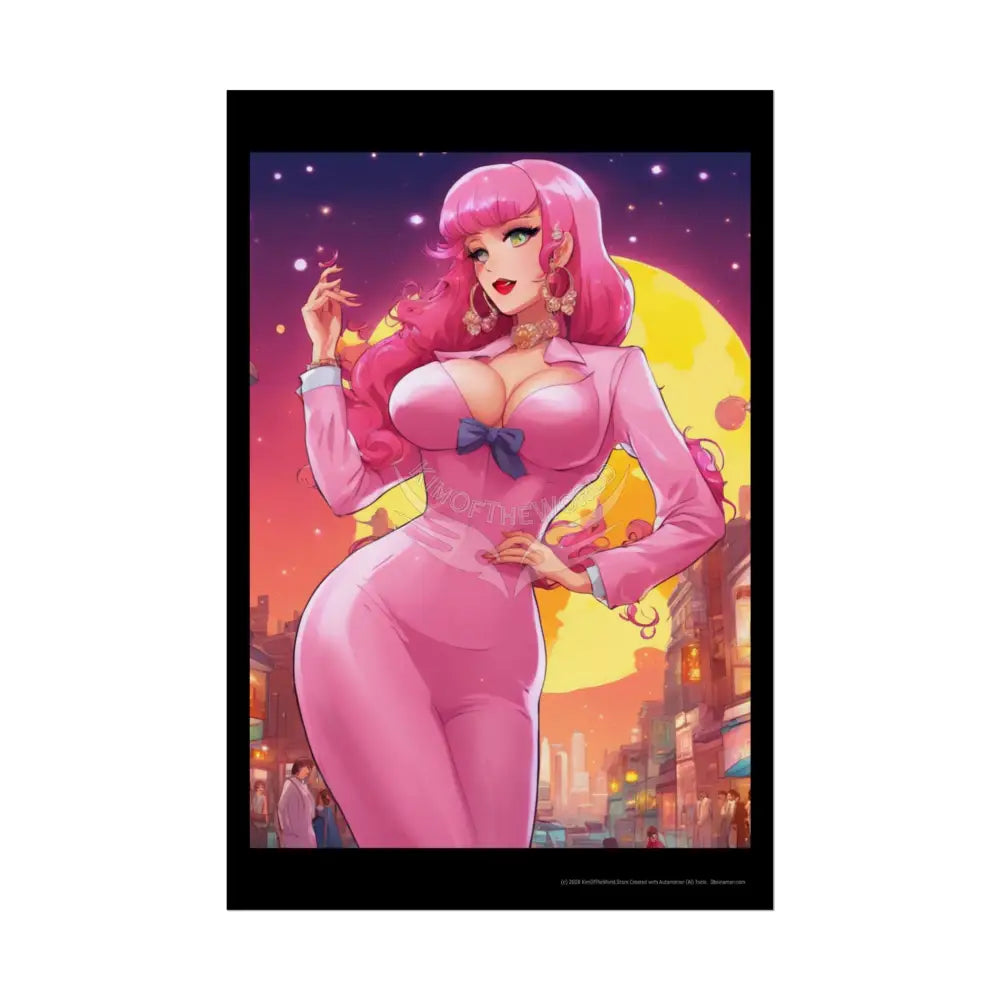 Empowered Women Retro Art Poster — Rolled Poster 20″ x 30″ (Vertical) / Semi Glossy Poster