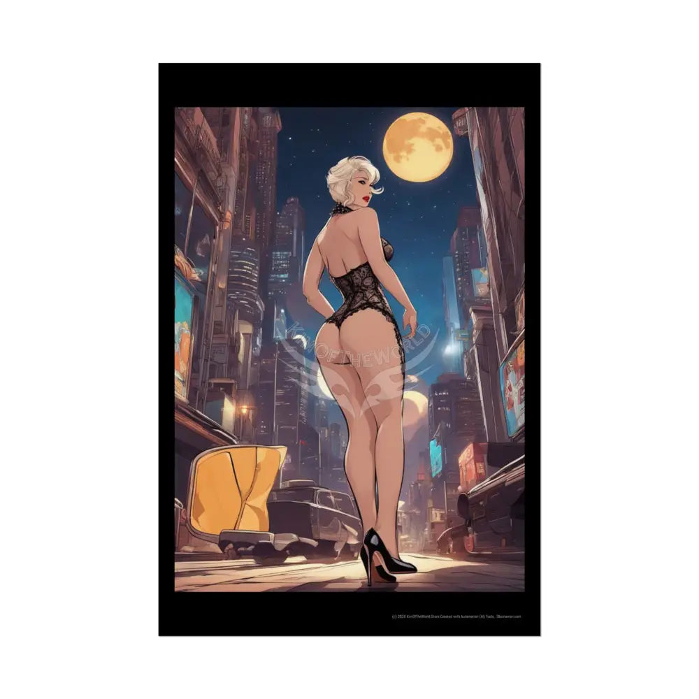 Empowered Women Retro Art Poster — Rolled Poster 20″ x 30″ (Vertical) / Semi Glossy Poster