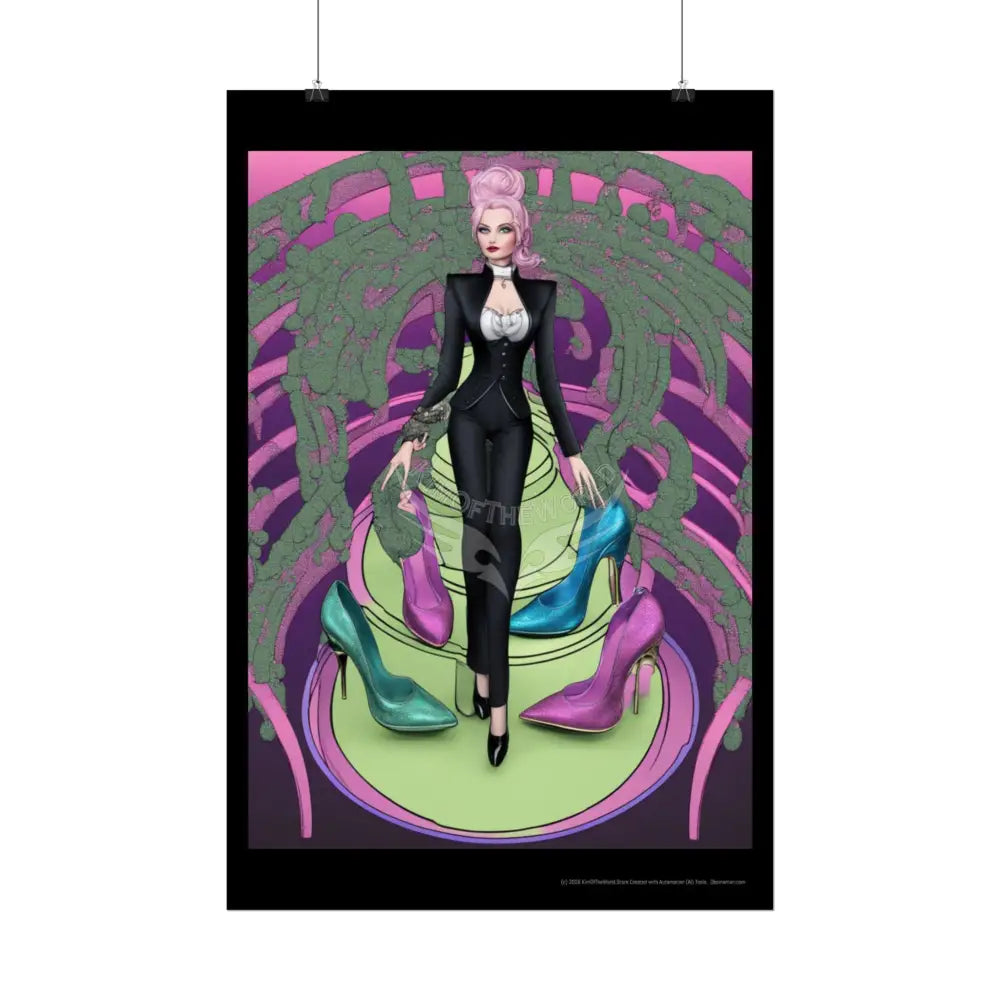 Empowered Women Retro Art Poster — Rolled Poster Poster