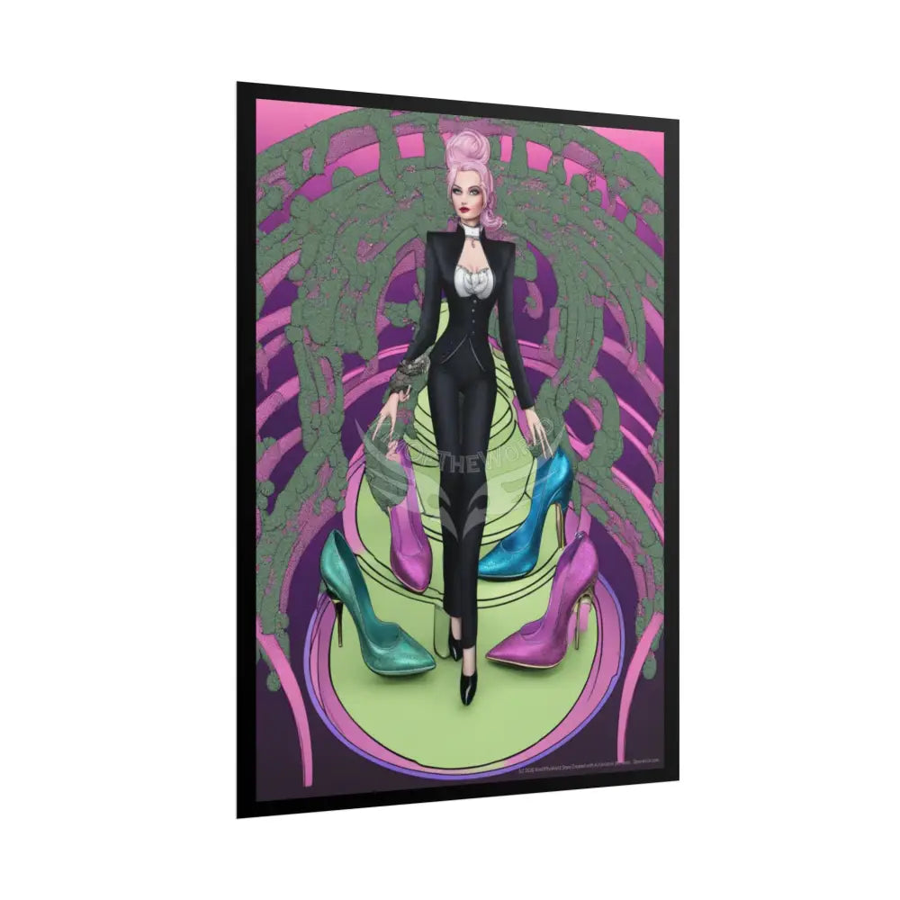 Empowered Women Retro Art Poster — Rolled Poster Poster