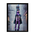 Extreme Towering Anime Giantess Fashion Show Model Rolled Poster — ’Kim of the World’ Tall Stiletto Art 18″ x 24″