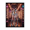 Extreme Towering Anime Giantess Lady Fashion Show Model Rolled Poster — Tall AI Girl Stiletto Art 18″ x 24″ (Vertical)