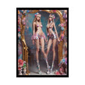 Extreme Towering Anime Giantess Lady Fashion Show Model Rolled Poster — Tall AI Girls Stiletto Art 18″ x 24″ (Vertical)