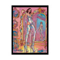 Extreme Towering Anime Giantess Lady Fashion Show Model Rolled Poster — Tall Girl Stiletto Art 18″ x 24″ (Vertical)