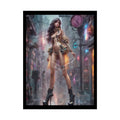 Extreme Towering Anime Giantess Lady Fashion Show Model Rolled Poster — Tall Girl Stiletto Art 18″ x 24″ (Vertical)