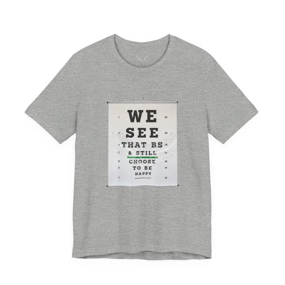 Eye Chart Motivational T-Shirt S / Athletic Heather T-Shirt