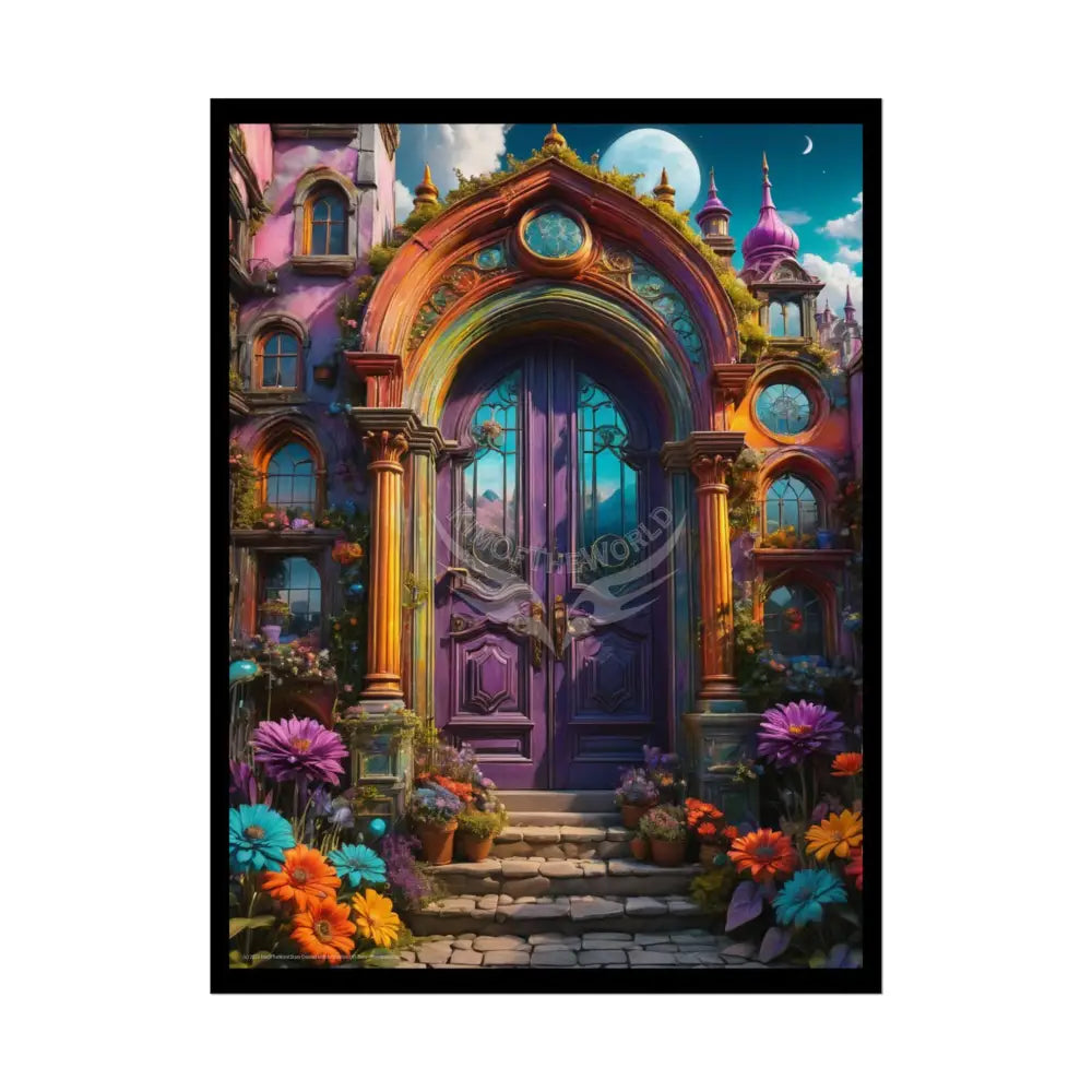 Fantasy Doorway Poster — Giant Portals to Other Worlds 18″ x 24″ (Vertical) / Semi Glossy Poster