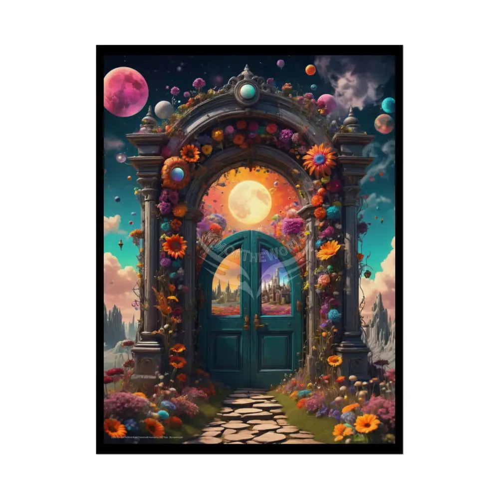 Fantasy Doorway Poster — Giant Portals to Other Worlds 18″ x 24″ (Vertical) / Semi Glossy Poster
