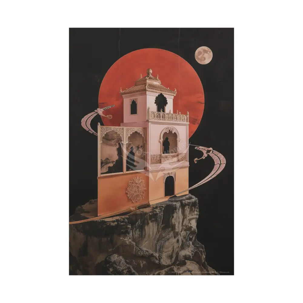 Fantasy Floral 3D Matte Canvas Print — Laced Multi-Dimensional Wall Art 40’’ x 60’’ (Vertical) / 1.25’’ Canvas