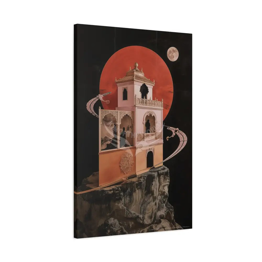 Fantasy Floral 3D Matte Canvas Print — Laced Multi-Dimensional Wall Art Canvas