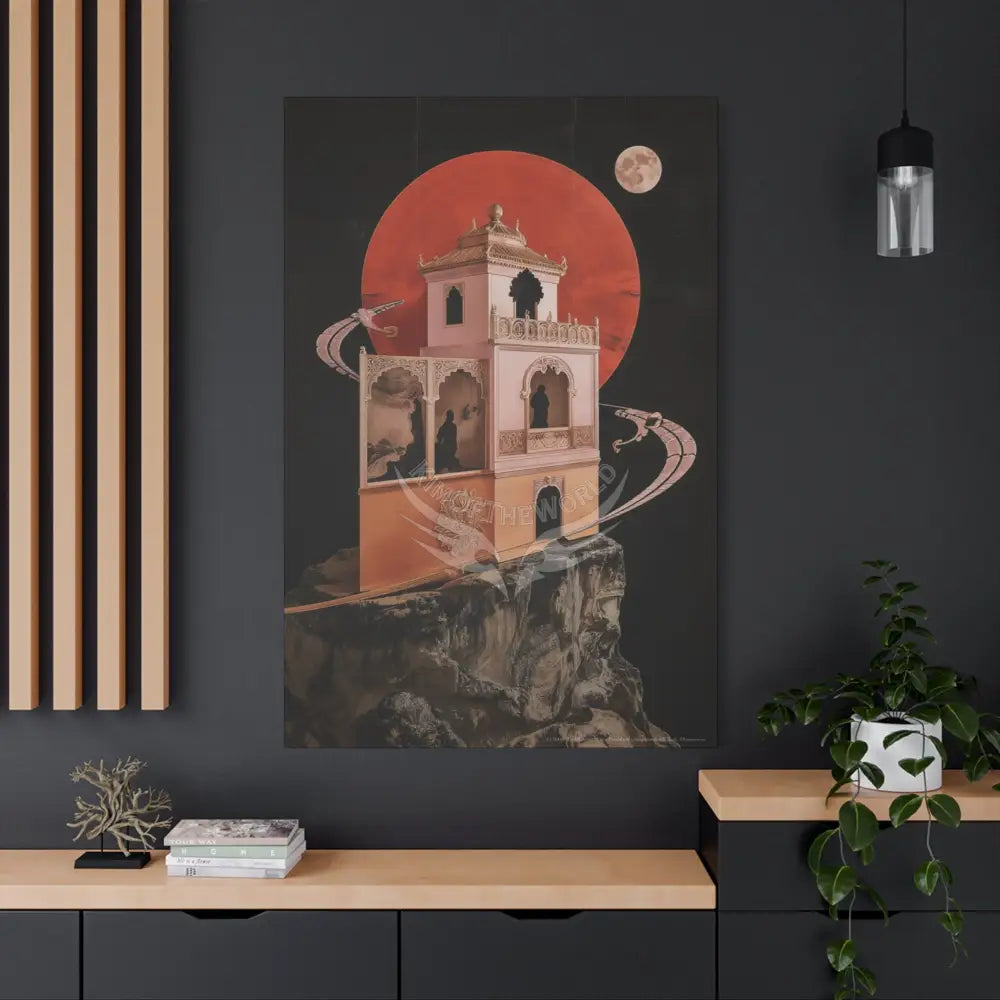 Fantasy Floral 3D Matte Canvas Print — Laced Multi-Dimensional Wall Art Canvas