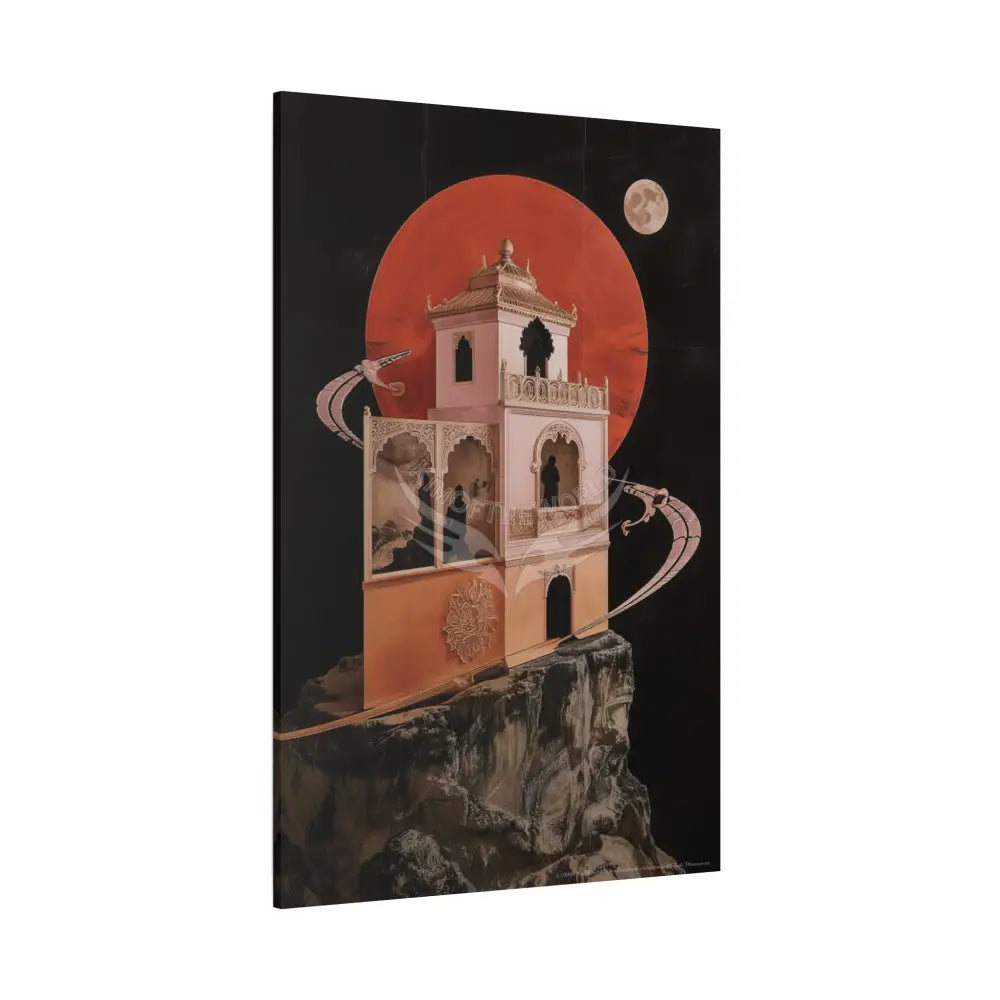 Fantasy Floral 3D Matte Canvas Print — Laced Multi-Dimensional Wall Art Canvas