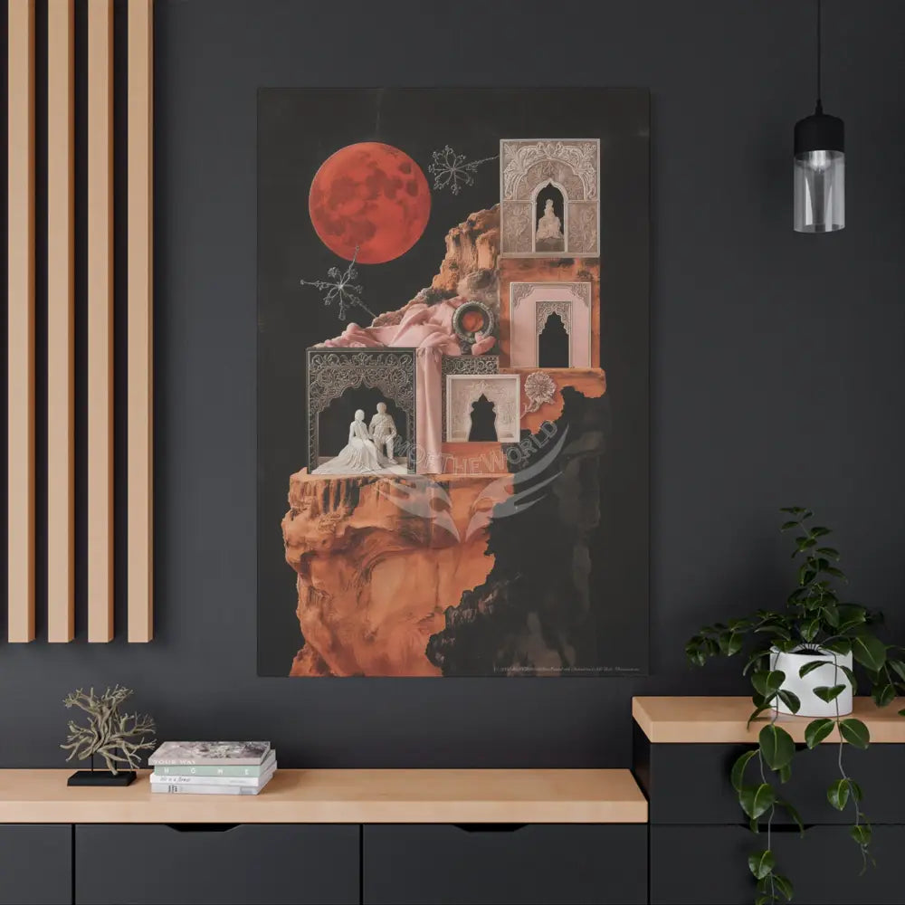 Fantasy Floral 3D Matte Canvas Print — Laced Multi-Dimensional Wall Art Canvas