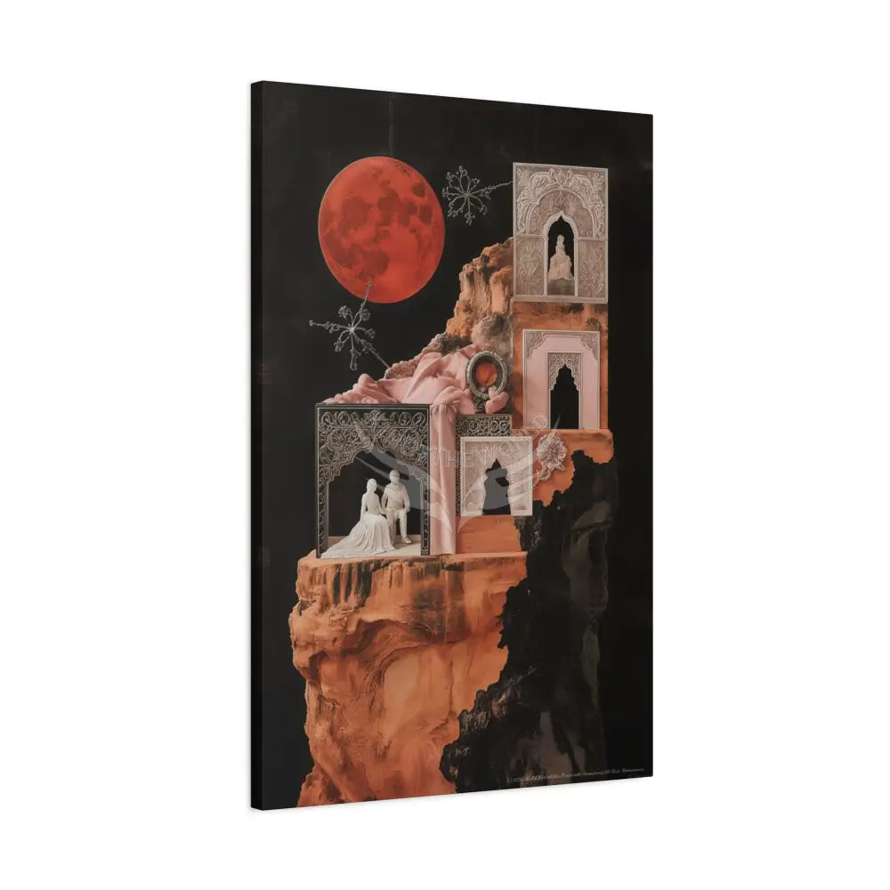 Fantasy Floral 3D Matte Canvas Print — Laced Multi-Dimensional Wall Art Canvas