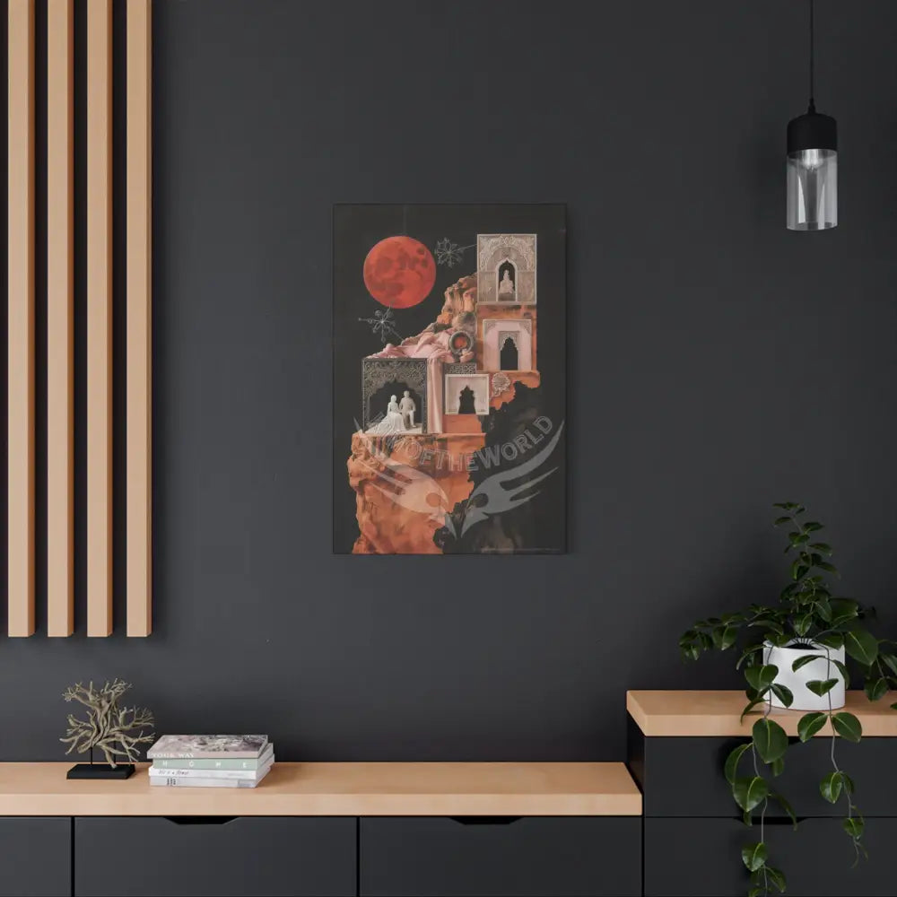 Fantasy Floral 3D Matte Canvas Print — Laced Multi-Dimensional Wall Art Canvas