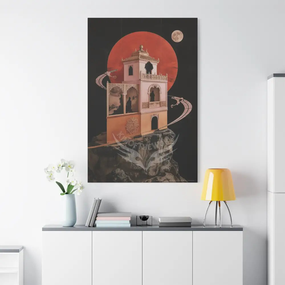 Fantasy Floral 3D Matte Canvas Print — Laced Multi-Dimensional Wall Art Canvas