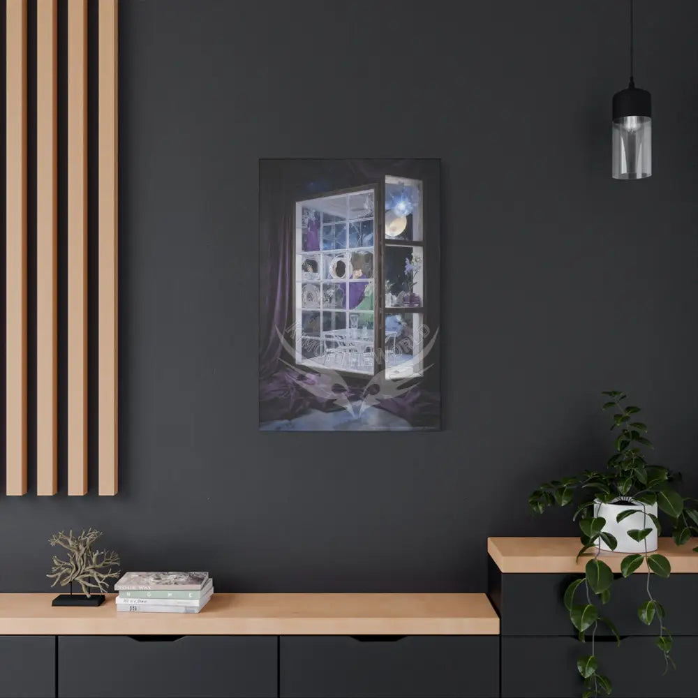 Fantasy Frames & Floral Lace 3D Matte Canvas Print — 3D Laced Multi-Dimensional Wall Art Canvas