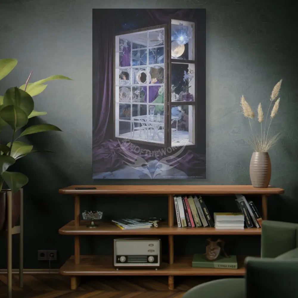 Fantasy Frames & Floral Lace 3D Matte Canvas Print — 3D Laced Multi-Dimensional Wall Art Canvas