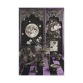 Fantasy Frames & Floral Lace Purple & Black Quaint 3D Matte Canvas Print — 3D Laced Multi-Dimensional Wall Art 24’’ x
