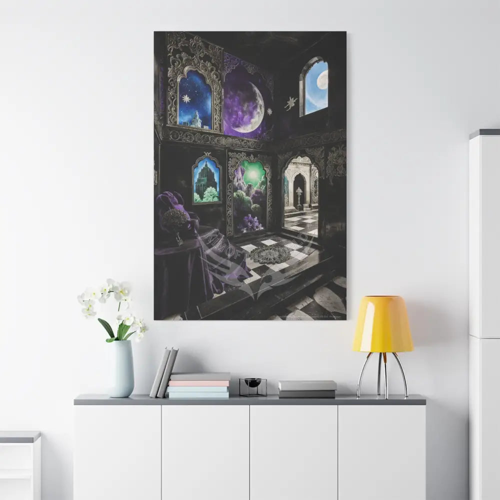Fantasy Frames & Lace Matte Canvas Print — 3D Laced Multi-Dimensional Wall Art Canvas