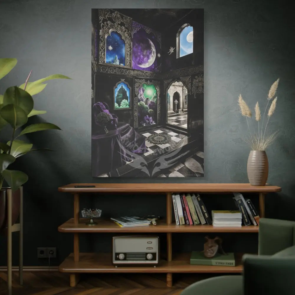 Fantasy Frames & Lace Matte Canvas Print — 3D Laced Multi-Dimensional Wall Art Canvas